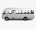Toyota Coaster 2014 3d model side view
