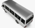 Toyota Coaster 2014 3d model top view