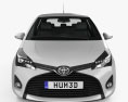 Toyota Yaris 5-door 2017 3d model front view
