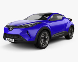 3D model of Toyota C-HR Konzept 2014