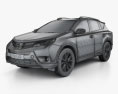 Toyota RAV4 (XA40) EU-spec 2016 3d model wire render
