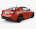 Toyota GT 86 with HQ interior 2015 3d model back view
