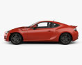 Toyota GT 86 with HQ interior 2015 3d model side view