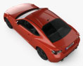 Toyota GT 86 HQインテリアと 2013 3Dモデル top view