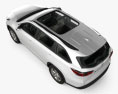 Toyota Highlander з детальним інтер'єром 2016 3D модель top view