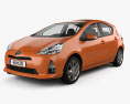 Toyota Prius C with HQ interior 2014 3d model
