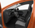Toyota Prius C with HQ interior 2014 3d model seats