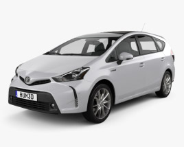 Toyota Prius Plus 2017 3D model