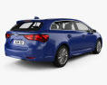 Toyota Avensis (T270) wagon 2019 3d model back view