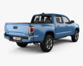 Toyota Tacoma Double Cab Short bed 2017 3d model back view