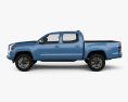 Toyota Tacoma Double Cab Short bed 2017 3d model side view