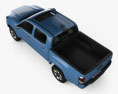 Toyota Tacoma Double Cab Short bed 2017 3d model top view