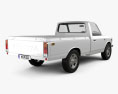 Toyota Hilux 1972 3d model back view