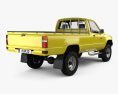 Toyota Hilux DX Long Body 1983 3D 모델  back view