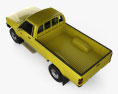 Toyota Hilux DX Long Body 1983 3d model top view