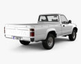Toyota Hilux Single Cab 1997 3D 모델  back view