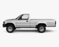 Toyota Hilux Single Cab 1997 3d model side view