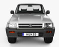 Toyota Hilux Single Cab 1997 3D 모델  front view