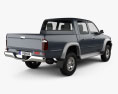 Toyota Hilux Double Cab 2005 3D 모델  back view