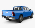 Toyota Hilux Double Cab Revo 2018 3d model back view