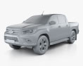 Toyota Hilux Double Cab Revo 2018 3d model clay render