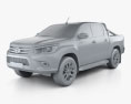Toyota Hilux Double Cab SR5 2018 3d model clay render