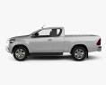 Toyota Hilux Extra Cab SR 2018 3d model side view