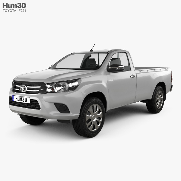 Toyota Hilux Single Cab SR 2018 3D model