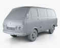 Toyota Hiace Passenger Van 1967 3d model clay render