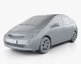 Toyota Prius (NHW20) 2009 3d model clay render