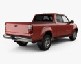 Toyota Tundra Double Cab 2006 3d model back view