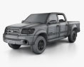 Toyota Tundra Double Cab 2006 3D 모델  wire render