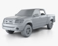 Toyota Tundra Double Cab 2006 3d model clay render