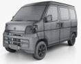Toyota Pixis Van 2016 3d model wire render