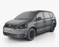 Toyota Avensis Verso 2003 3D-Modell wire render