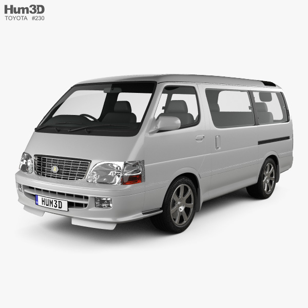 Toyota Hiace Passenger Van (JP) 2002 3D model