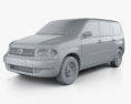 Toyota Probox Van 2014 3d model clay render