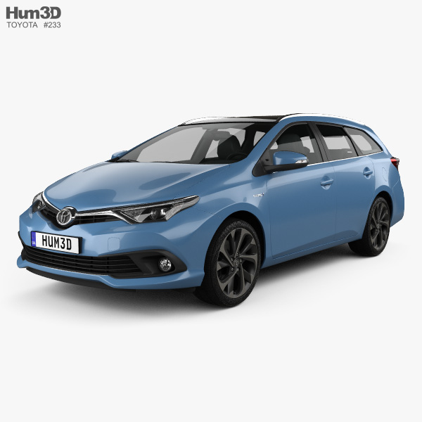 Toyota Auris Touring Sports hybrid 2018 3D model