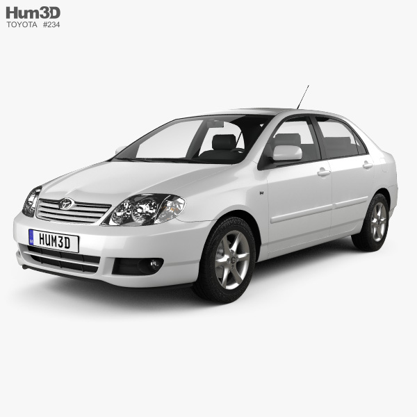Toyota Corolla sedan 2007 3D model