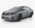 Toyota Camry (XV50) RZ SE 2016 3D-Modell wire render