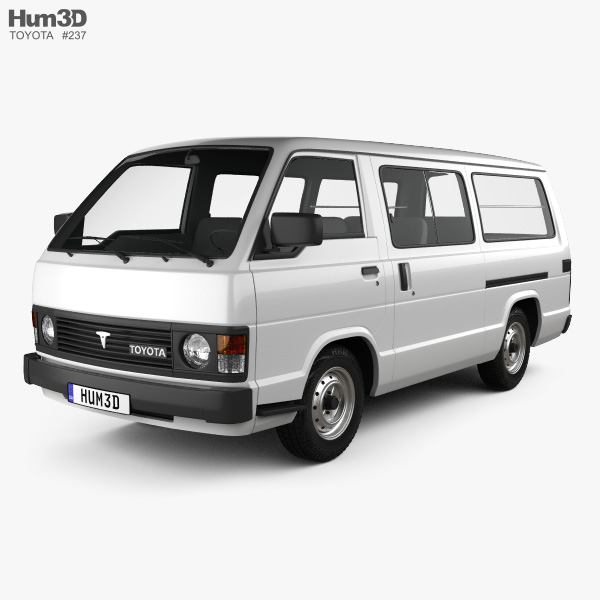 Toyota Hiace Passenger Van 1982 3D model