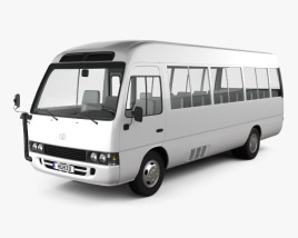 Toyota Coaster with HQ interior 2014 3D model