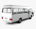 Toyota Coaster with HQ interior 2014 3d model back view