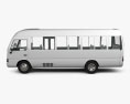 Toyota Coaster avec Intérieur 2014 Modèle 3d vue de côté