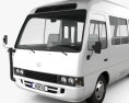 Toyota Coaster avec Intérieur 2014 Modèle 3d