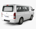 Toyota Hiace LWB Combi with HQ interior 2014 3d model back view