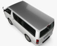 Toyota Hiace LWB Combi HQインテリアと 2013 3Dモデル top view