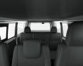 Toyota Hiace LWB Combi com interior 2013 Modelo 3d