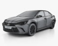 Toyota Camry Limited 2017 3d model wire render