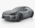 Toyota 86 GT VTX 2016 3d model wire render